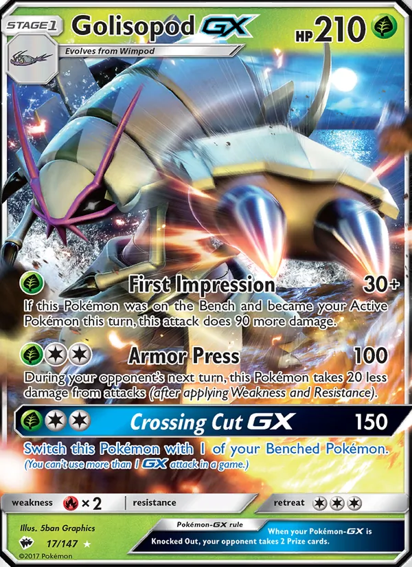 Golisopod GX 17 · Burning Shadows