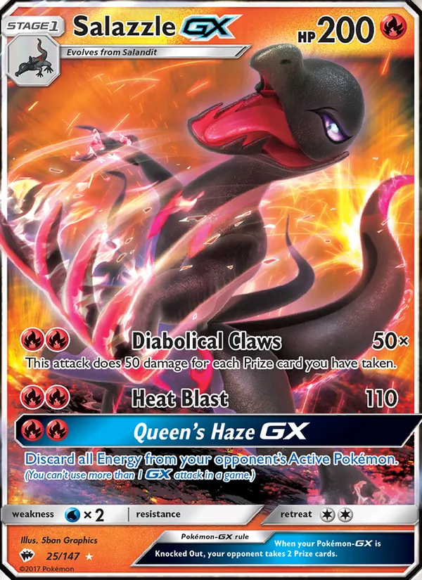 Salazzle GX 25 · Burning Shadows