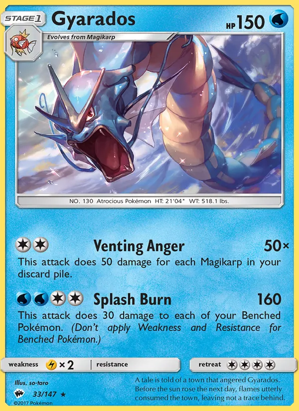 Gyarados 33 · Burning Shadows
