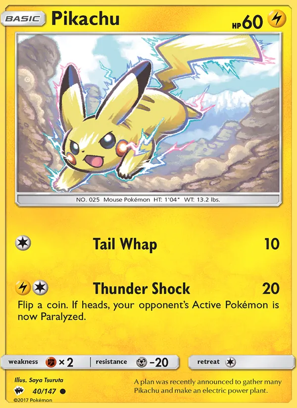 Pikachu 40 · Burning Shadows