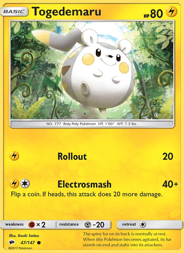 Togedemaru 47 · Burning Shadows