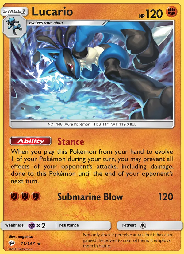 Lucario 71 · Burning Shadows