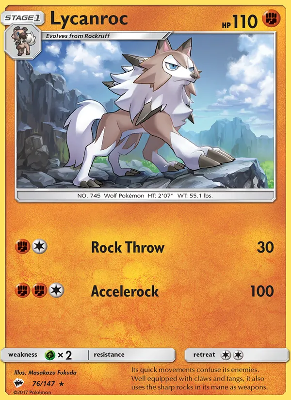 Lycanroc 76 · Burning Shadows