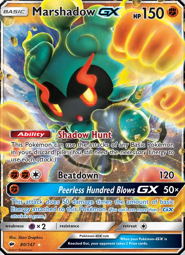 Marshadow GX 80 · Burning Shadows