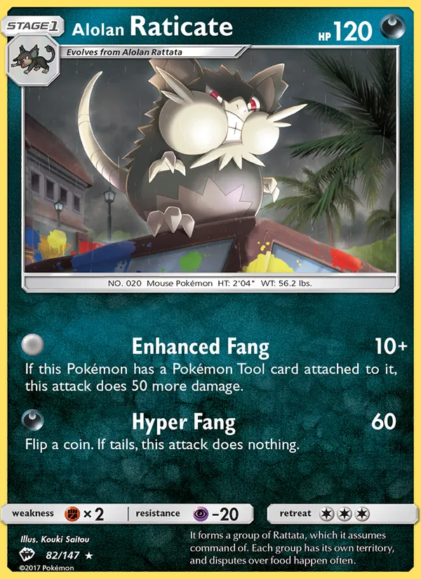 Alolan Raticate 82 · Burning Shadows