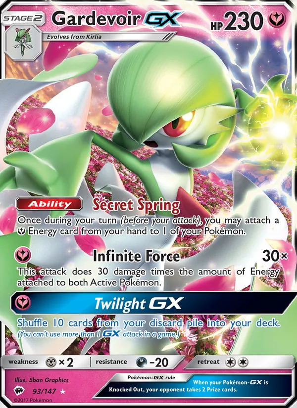 Gardevoir GX 93 · Burning Shadows