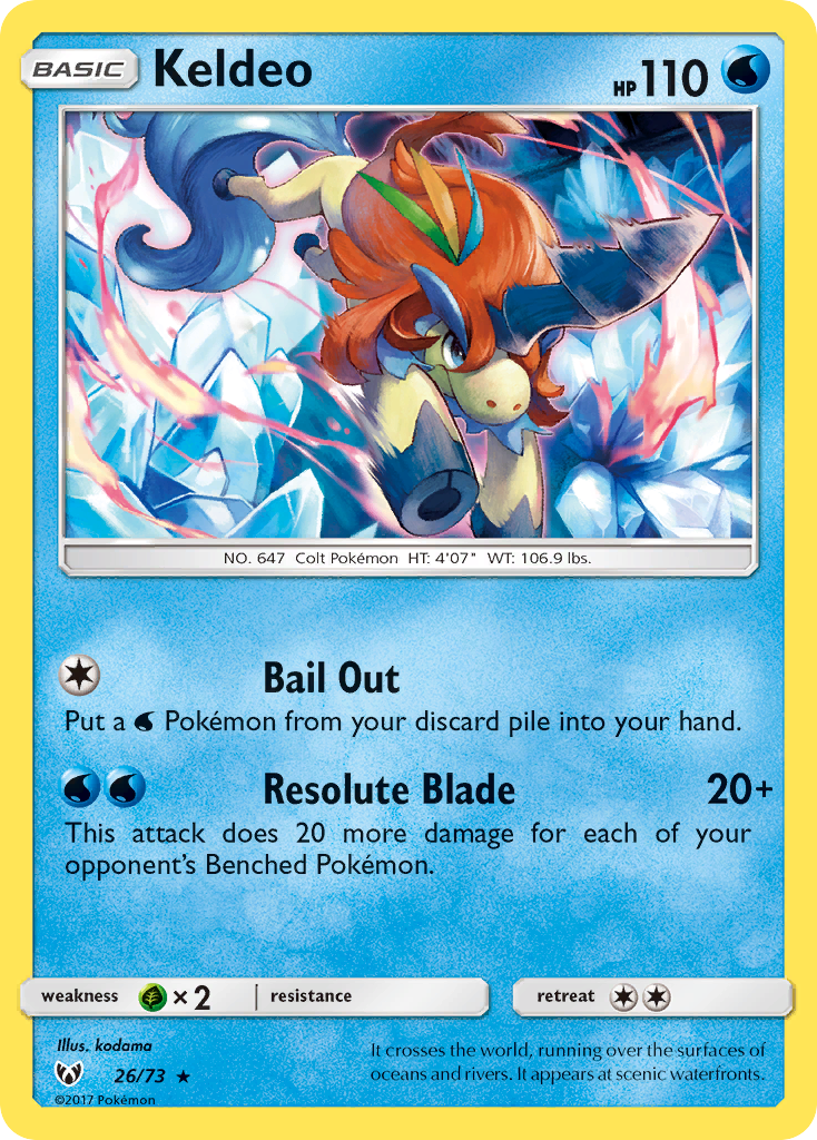 Keldeo 26 · Shining Legends