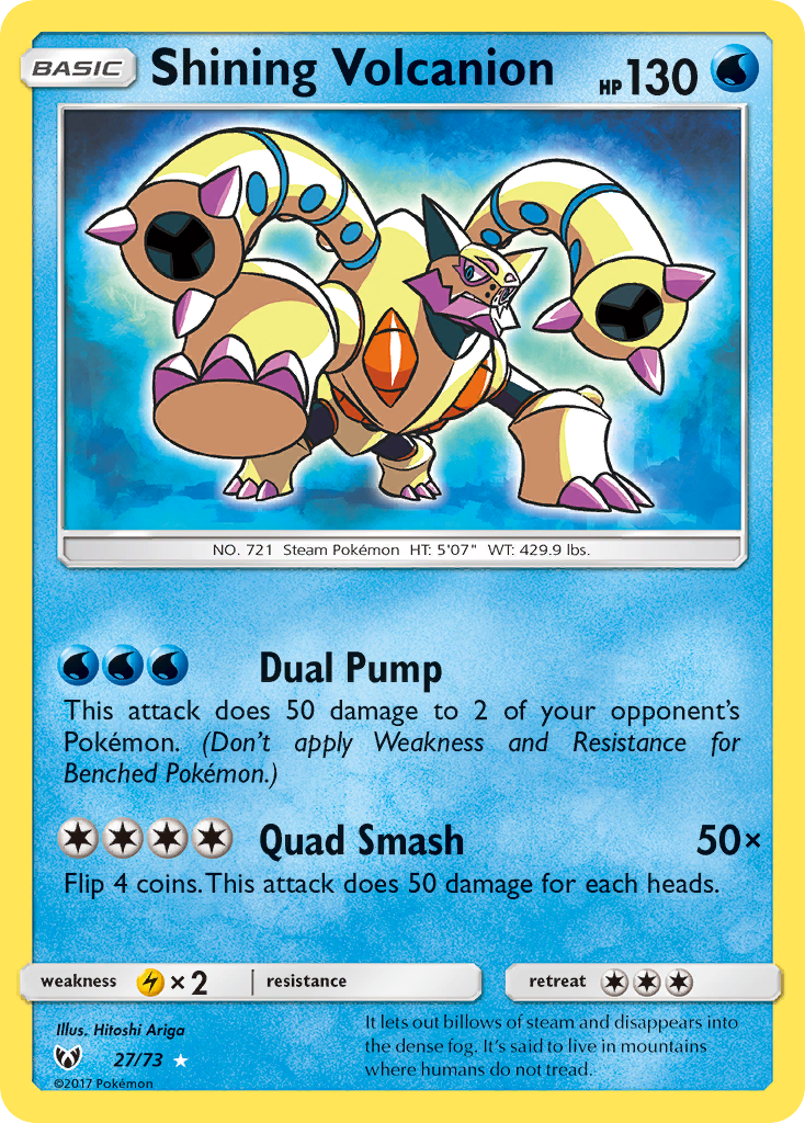 Shining Volcanion 27 · Shining Legends