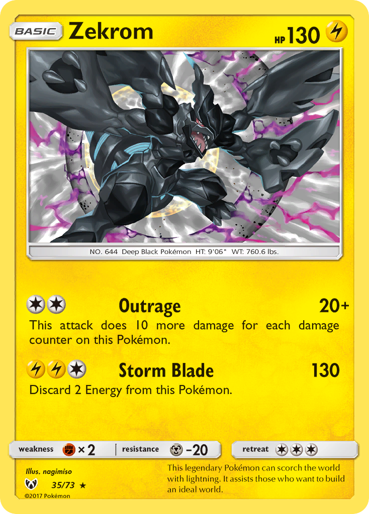 Zekrom 35 · Shining Legends