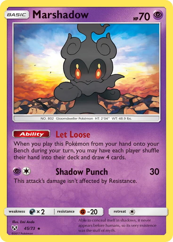 Marshadow 45 · Shining Legends