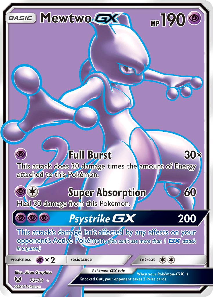 Mewtwo GX 72 · Shining Legends