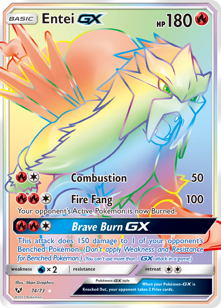 Entei GX 74 · Shining Legends