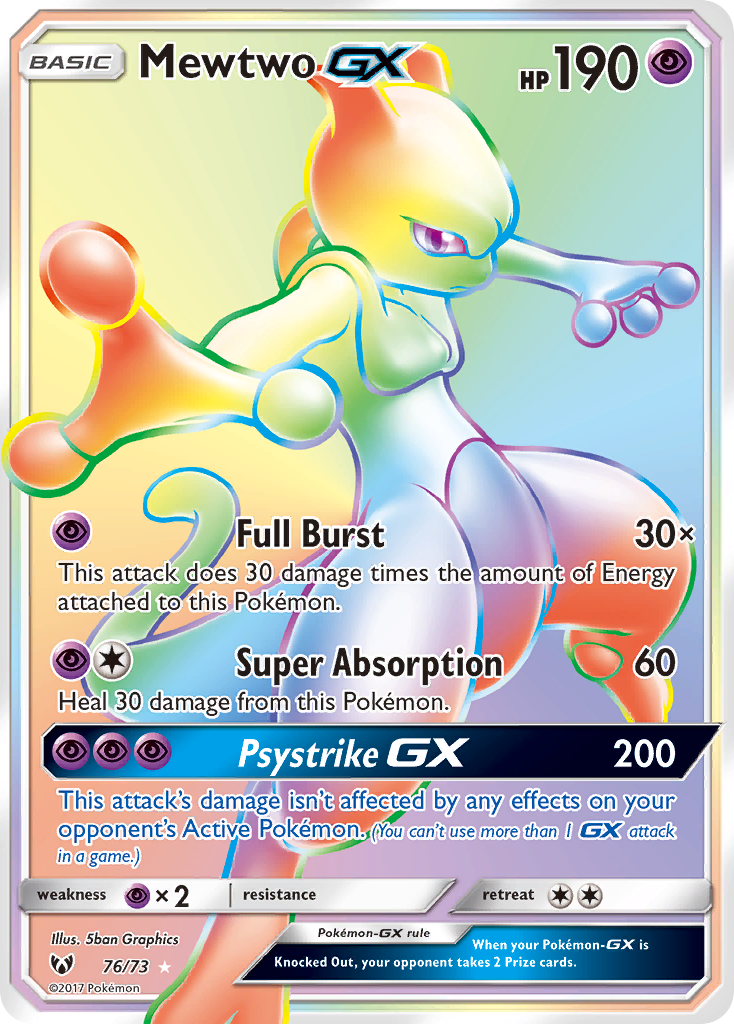 Mewtwo GX 76 · Shining Legends