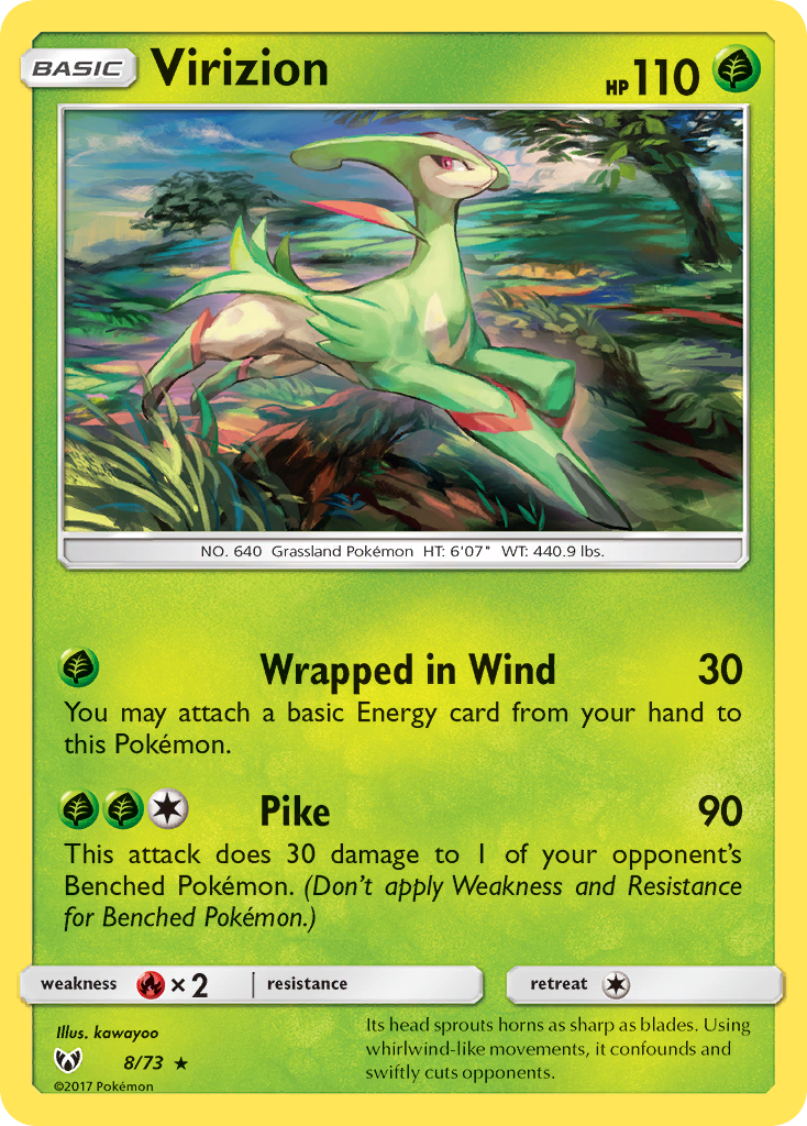 Virizion 8 · Shining Legends