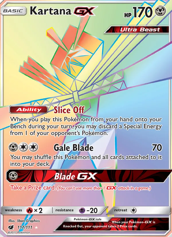 Kartana GX 117 · Crimson Invasion