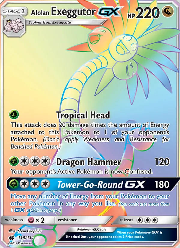Alolan Exeggutor GX 118 · Crimson Invasion