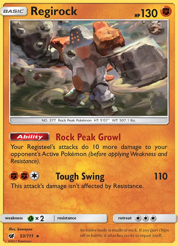 Regirock 53 · Crimson Invasion