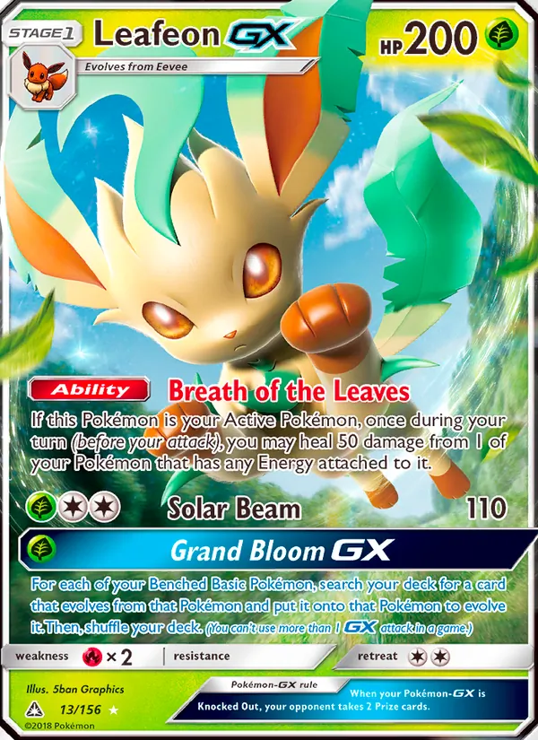 Leafeon GX 13 · Ultra Prism