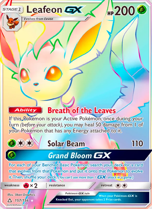 Leafeon GX 157 · Ultra Prism