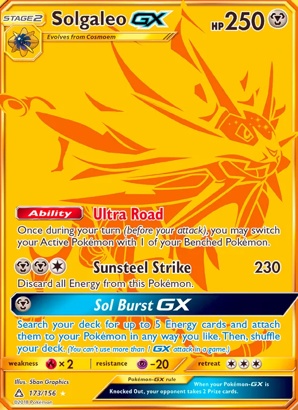 Solgaleo GX 173 · Ultra Prism