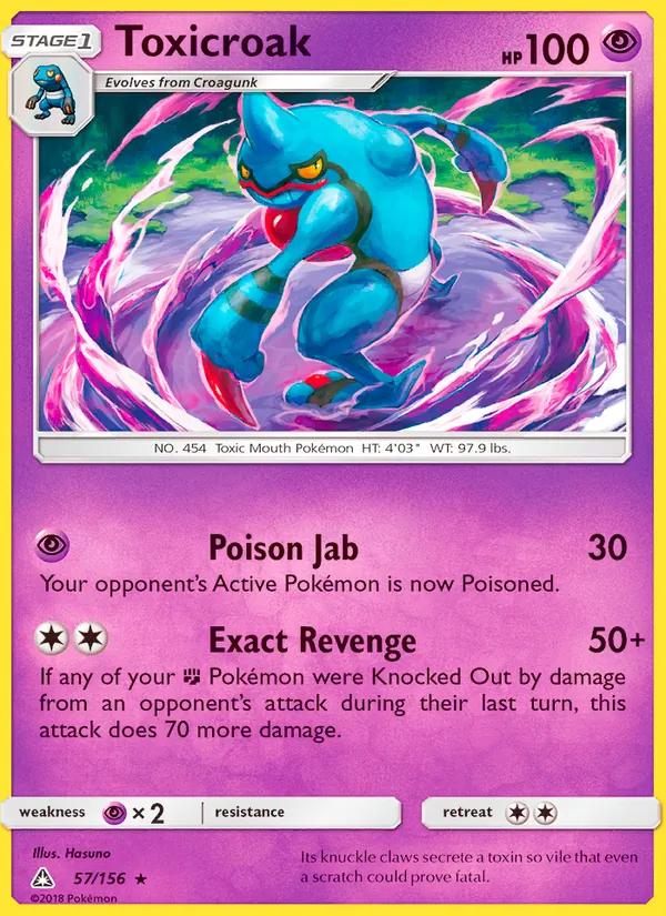 Toxicroak 57 · Ultra Prism