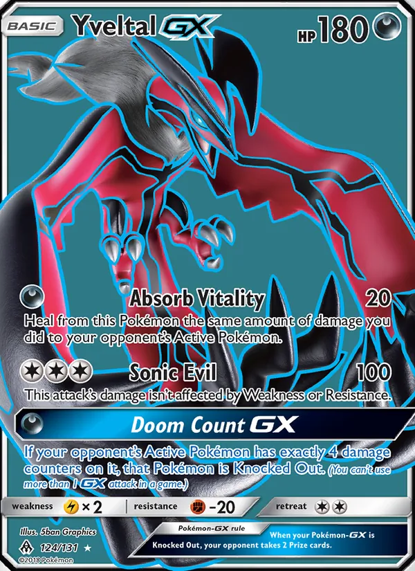 Yveltal GX 124 · Forbidden Light