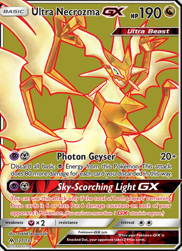 Ultra Necrozma GX 127 · Forbidden Light