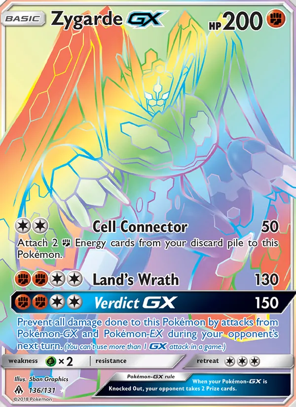 Zygarde GX 136 · Forbidden Light