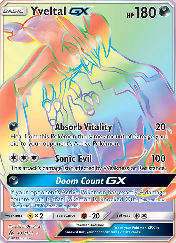 Yveltal GX 137 · Forbidden Light