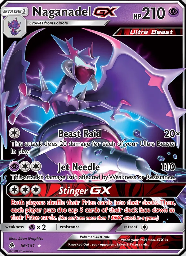 Naganadel GX 56 · Forbidden Light