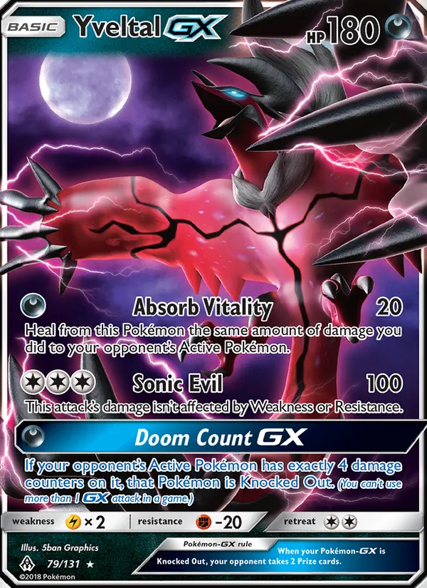 Yveltal GX 79 · Forbidden Light