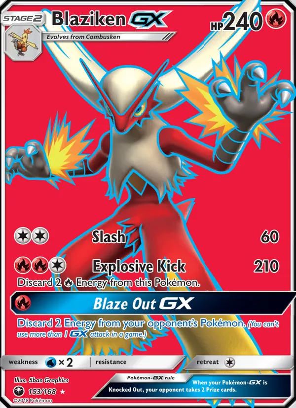 Blaziken GX 153 · Celestial Storm