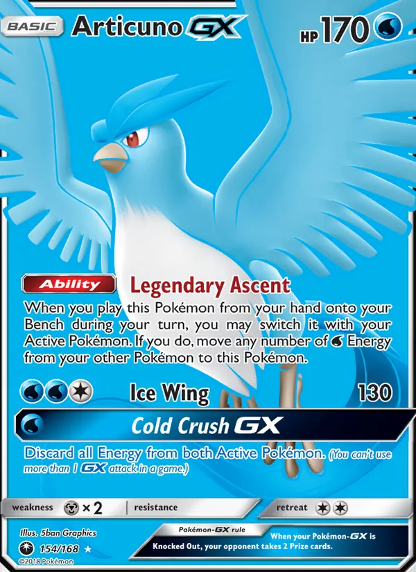 Articuno GX 154 · Celestial Storm