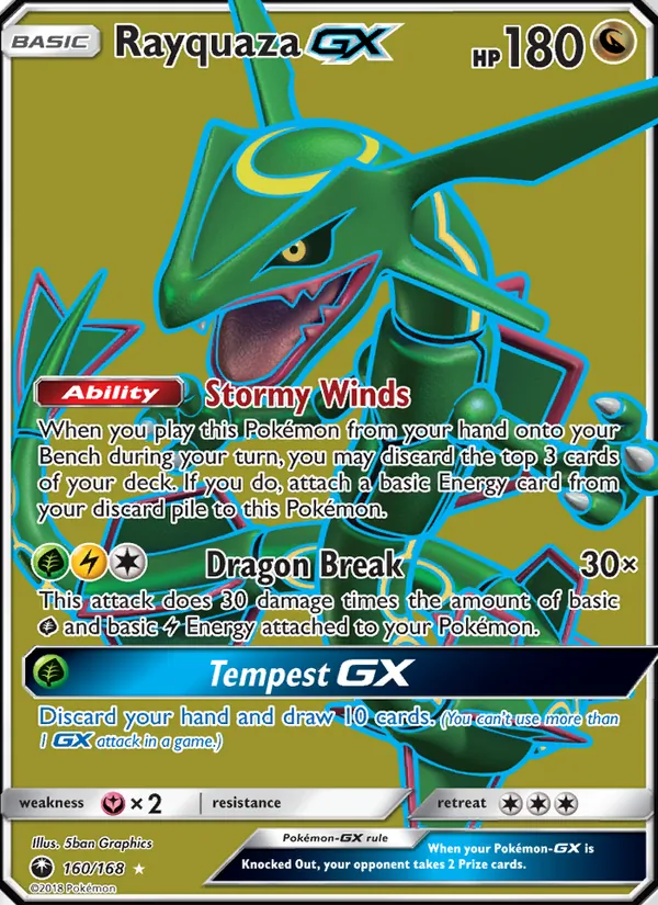 Rayquaza GX 160 · Celestial Storm