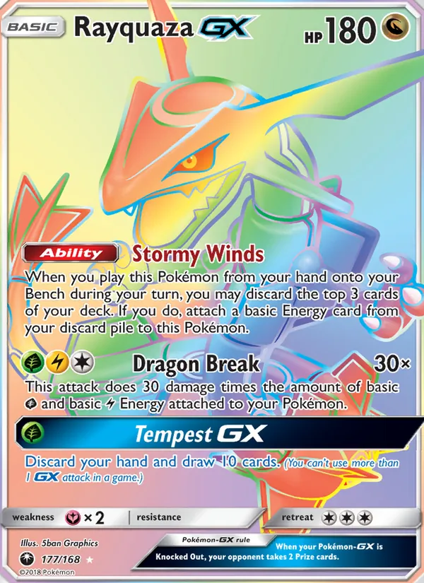 Rayquaza GX 177 · Celestial Storm