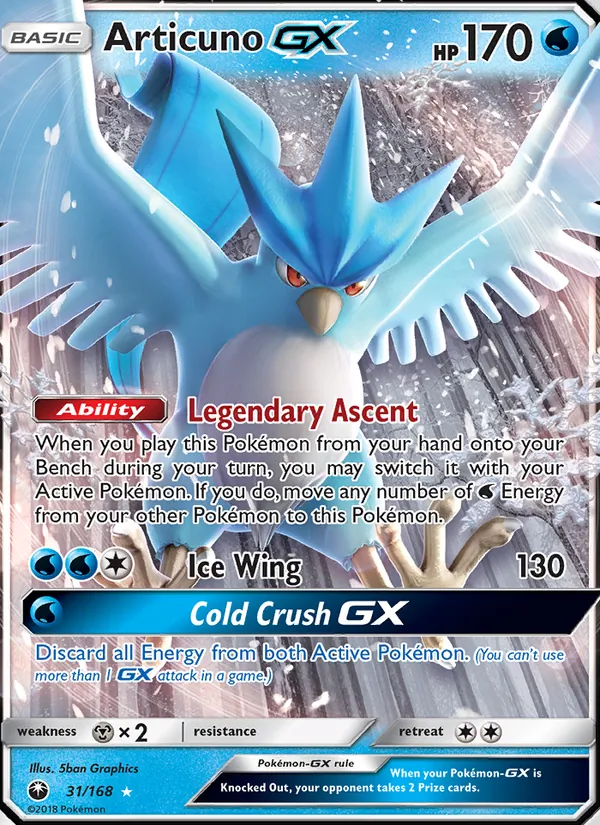 Articuno GX 31 · Celestial Storm