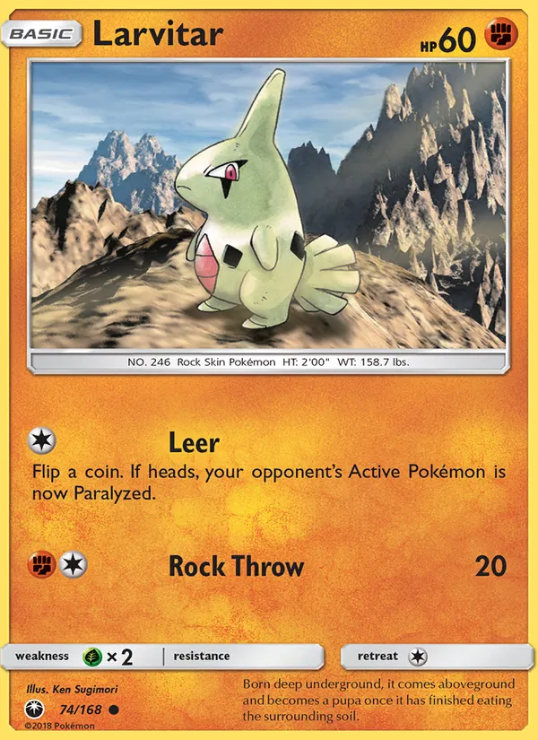 Larvitar 74 · Celestial Storm