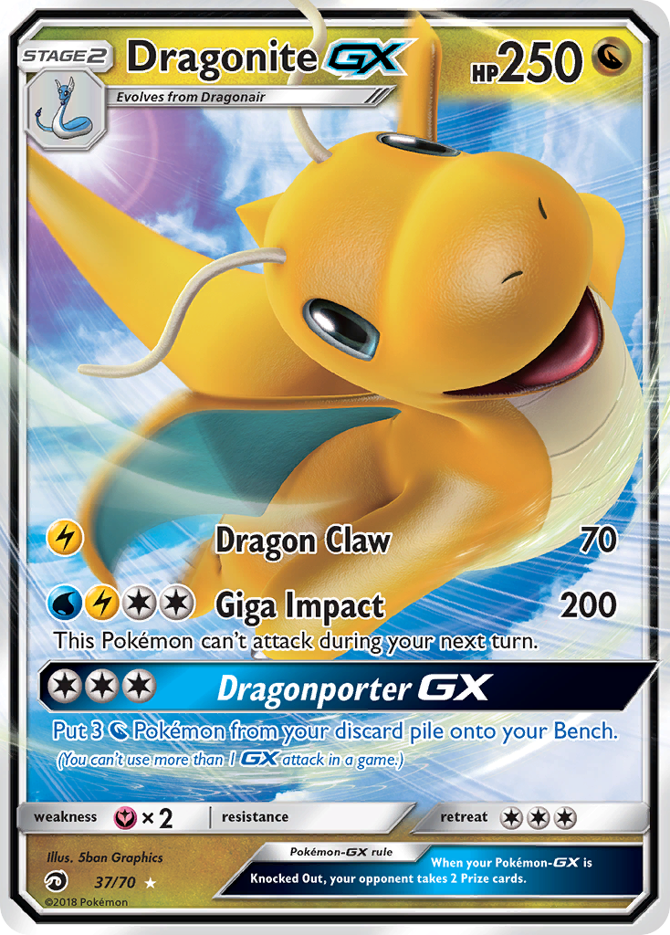 Dragonite GX 37 · Dragon Majesty
