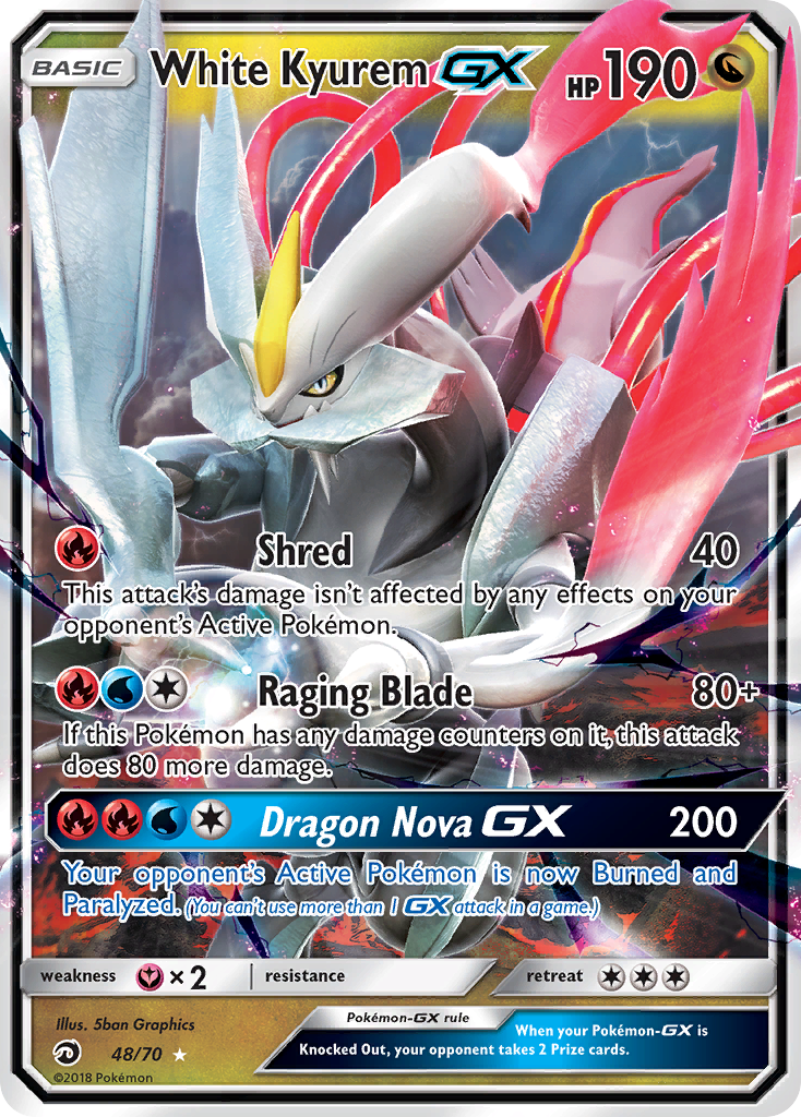 White Kyurem GX 48 · Dragon Majesty