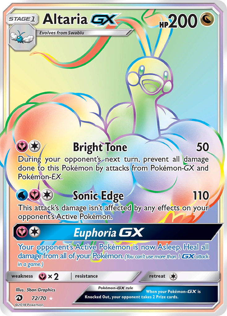 Altaria GX 72 · Dragon Majesty