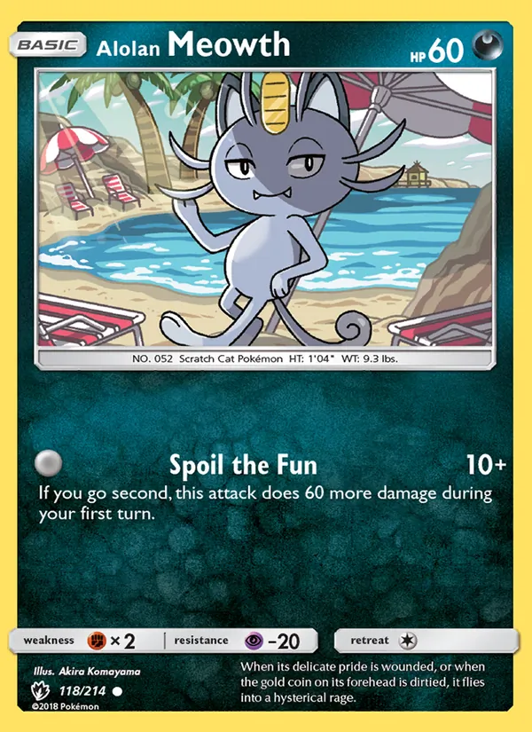 Alolan Meowth 118 · Lost Thunder