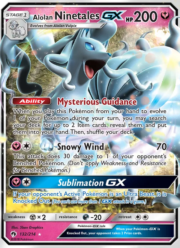 Alolan Ninetales GX 132 · Lost Thunder