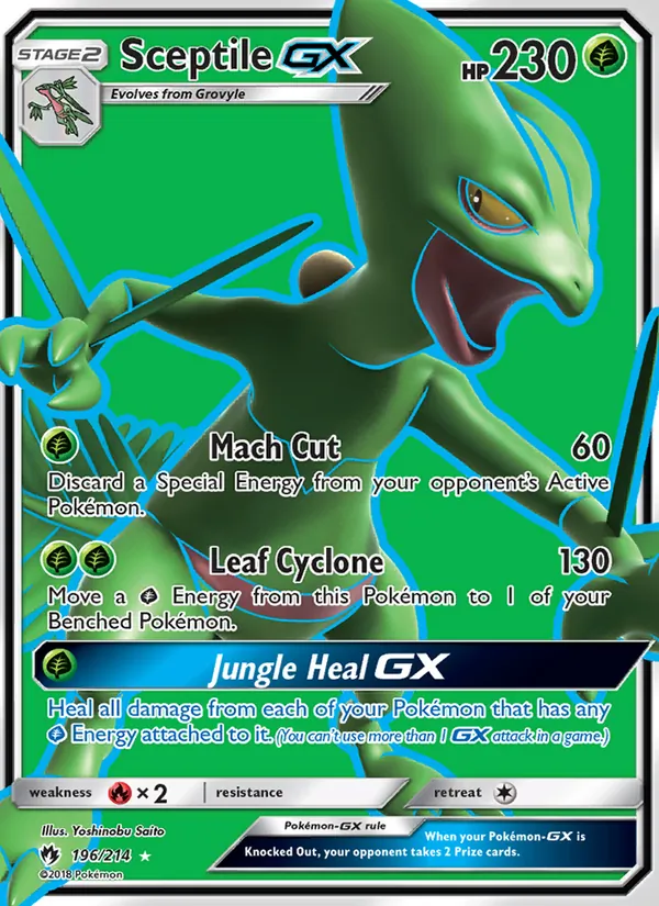 Sceptile GX 196 · Lost Thunder