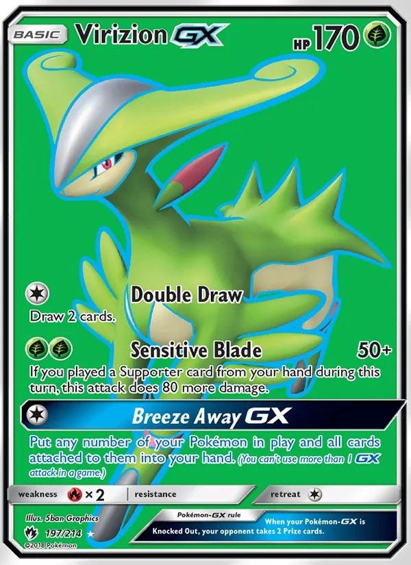 Virizion GX 197 · Lost Thunder