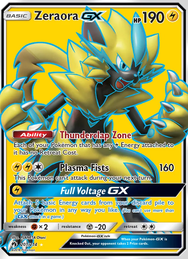 Zeraora GX 201 · Lost Thunder