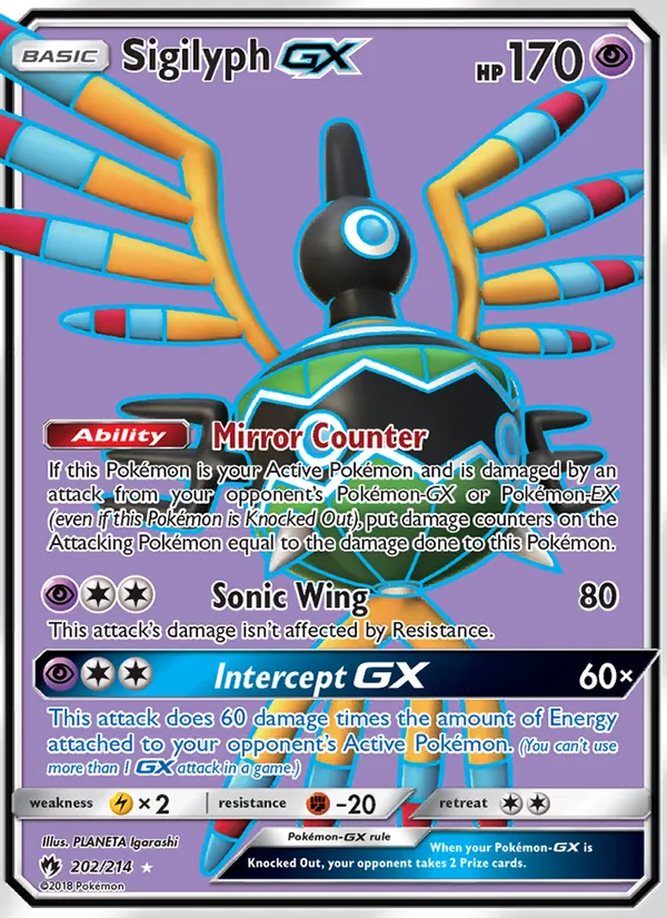 Sigilyph GX 202 · Lost Thunder