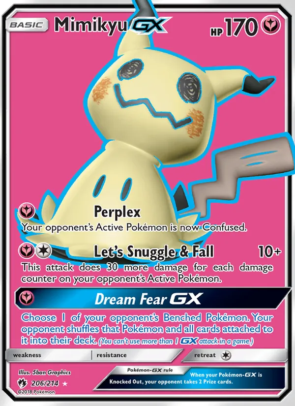 Mimikyu GX 206 · Lost Thunder