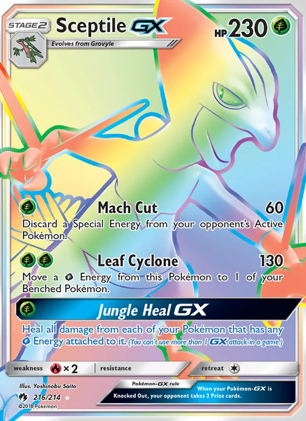 Sceptile GX 216 · Lost Thunder