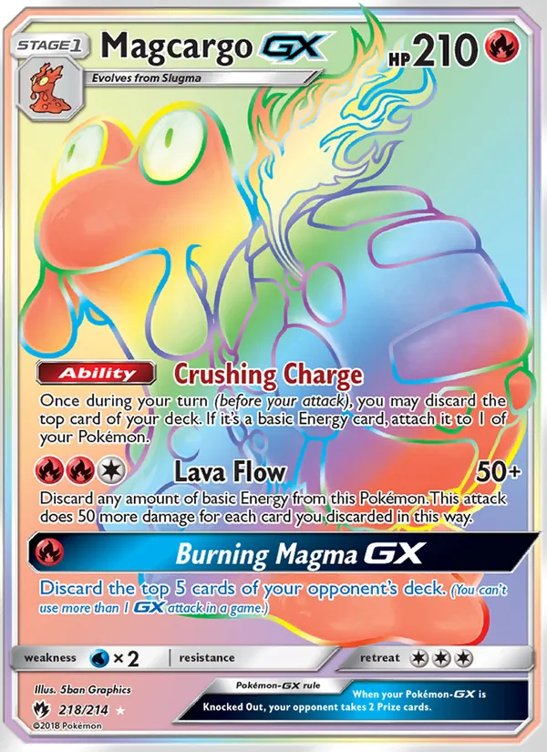 Magcargo GX 218 · Lost Thunder