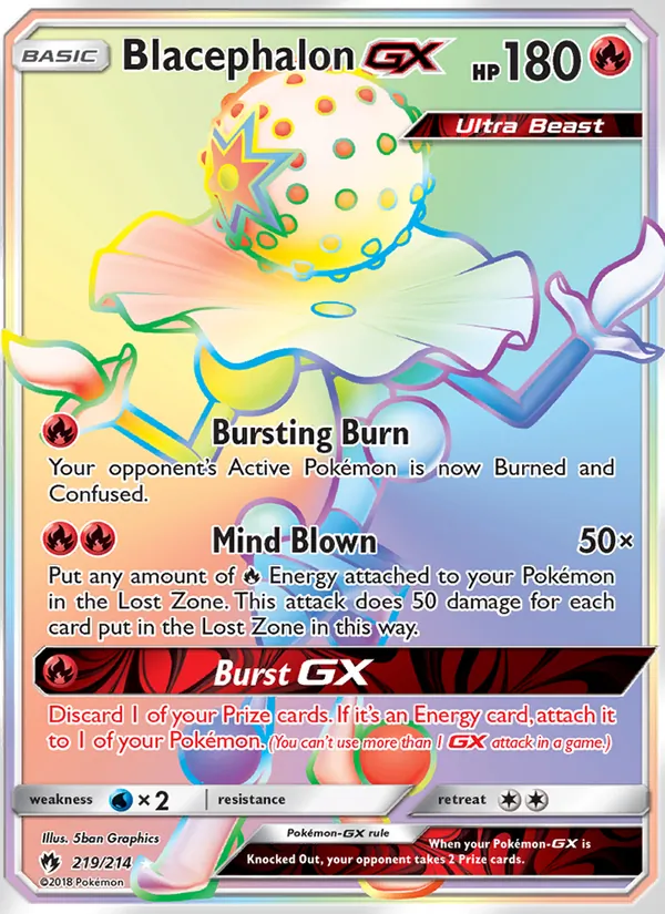 Blacephalon GX 219 · Lost Thunder